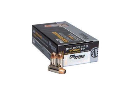 9MM, 147GR, ELITE V-CROWN, JHP – 50 COUNT